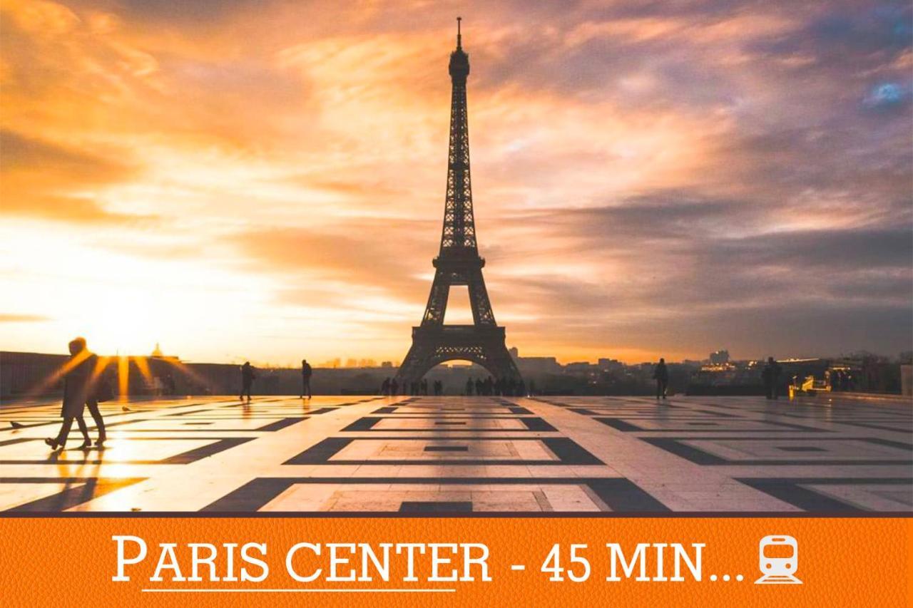Duplex standing 7min➤Fontainebleau-INSEAD⎮45min➤Paris Apartment Veneux-les-Sablons Bagian luar foto